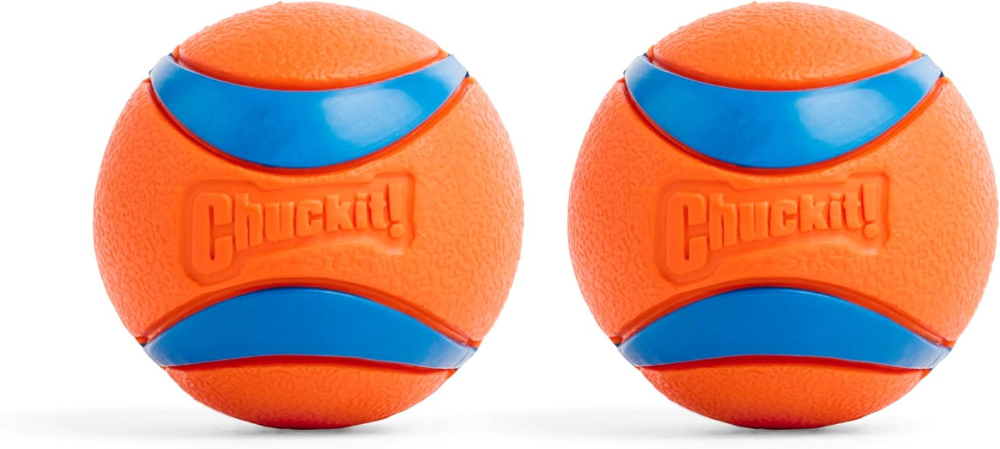 Ultra Bounce Fetch Balls β 2-Pack Medium Floating Dog Toys (2.5") for Active Dogs 20β60 lbs