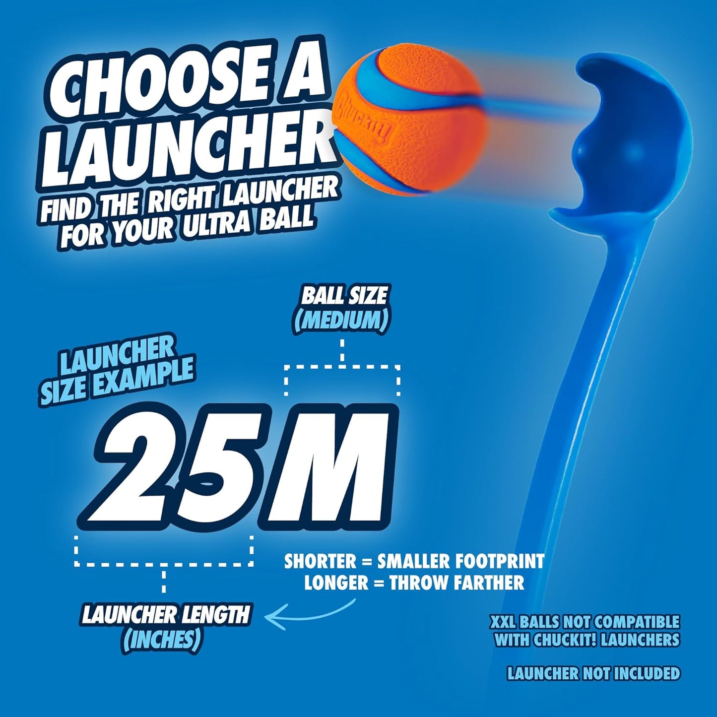 Ultra Bounce Fetch Balls β 2-Pack Medium Floating Dog Toys (2.5") for Active Dogs 20β60 lbs