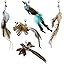 Whiskertons Interactive Bird Cat Toy – Suction Base with 5 Feather Bird Refills & Bells