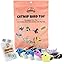 Whiskertons Interactive Bird Cat Toy – Suction Base with 5 Feather Bird Refills & Bells