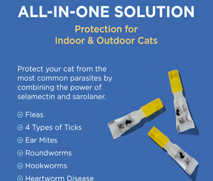 Revolution Plus Topical Solution 5.6-11lbs Cat, 3 Month Supply