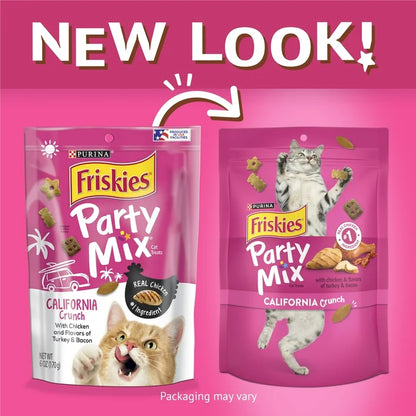 Friskies Party Mix California Crunch With Chicken Cat Treats, 6 oz.