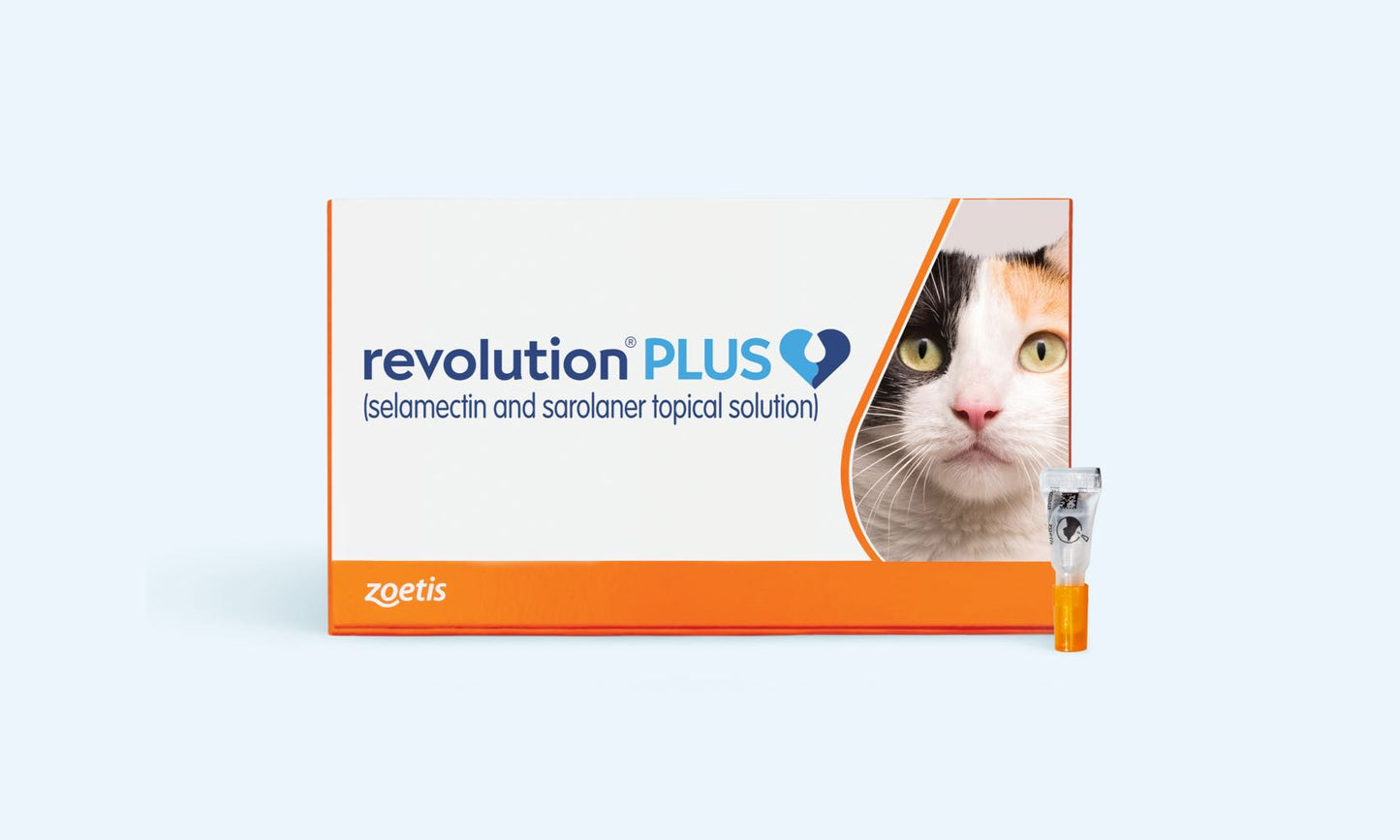 Revolution Plus Topical Solution 5.6-11lbs Cat, 3 Month Supply